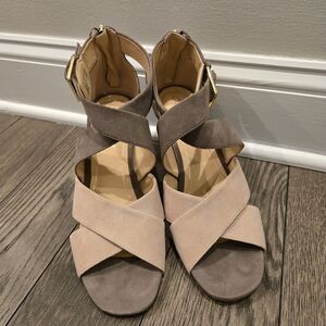 Clarks Suede Wedge Sandal